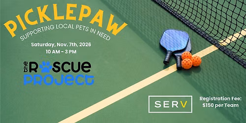 4th Annual PicklePaw benefiting The Rescue Project