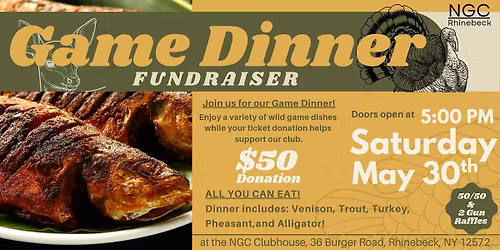 Annual Game Dinner Fundraiser