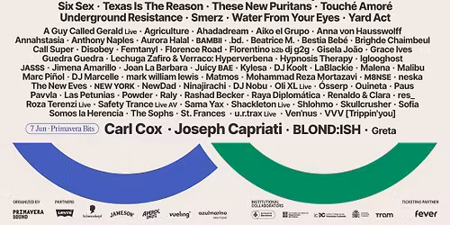 Primavera Sound Barcelona 2026 - Friday - The Cure, Skrillex and more Tickets