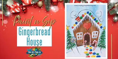 Paint n Sip - Gingerbread House