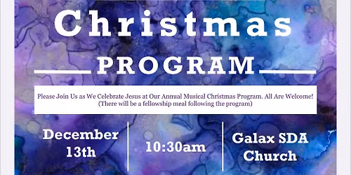 Musical Christmas Program