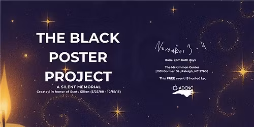 The Black Poster Project Silent Memorial