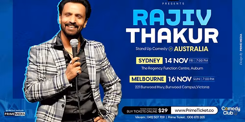 Rajiv Thakur Live in SYDNEY
