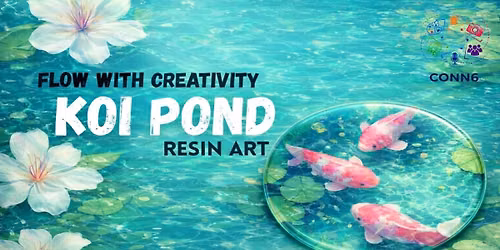 Koi Pond Resin Art