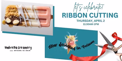 Ribbon Cutting for Umbrella Creamery