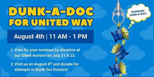Dunk-A-Doc: United Way Fundraiser