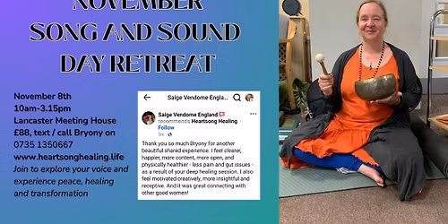 NOVEMBER FULL MOON SONG AND SOUND DAY RETREAT