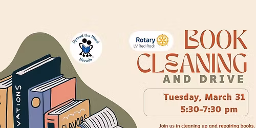 Book Cleaning and Drive, Give Stories a Second Life