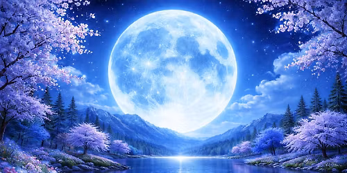 Blue Full Moon Sound Bath, Cacao Ceremony, & Social