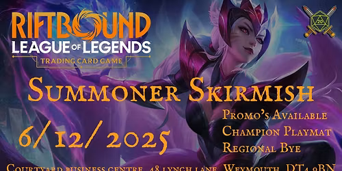 \u2694\ufe0f Riftbound: Summoner Skirmish December \u2014 Competitive Tournament at Roll N Play