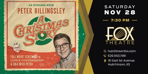 An Evening with Peter Billingsly and A Christmas Story