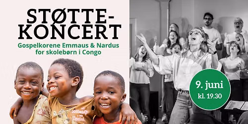 St\u00f8ttekoncert - med Gospelkorene Emmaus & Nardus