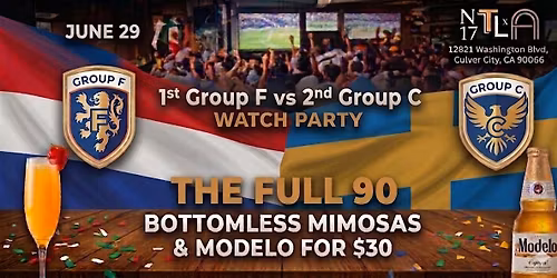 \u26bd 1st Group F vs 2nd Group C Watch Party \u2014 World Cup 2026 | N17 The Lane