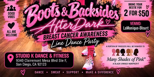 Breast Cancer Awareness Line Dance Party-AfterDark Edition