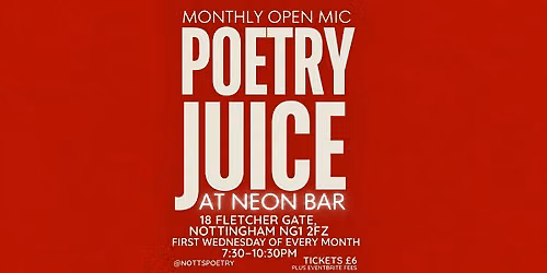 Poetry Juice at NEON bar