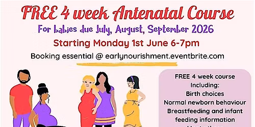 Barnstaple Antenatal course for babies due July, August, September 2026