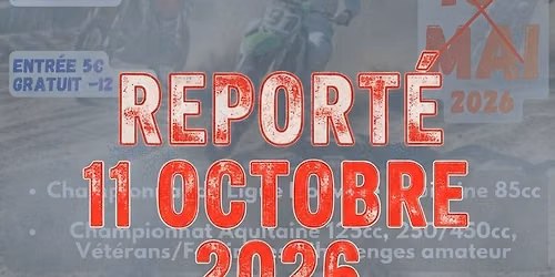 Course Motocross Mimizan 11 Octobre 2026