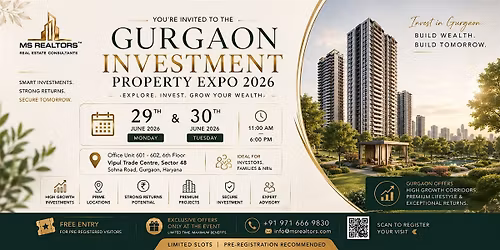 Gurgaon Property Expo 2026 - June 30 last day, free June 29-30.