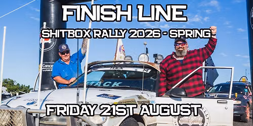 Shitbox Rally 2026 - Spring FINISH LINE