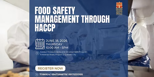 Food Safety Management Through HACCP