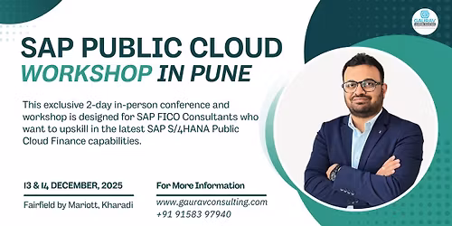 SAP Public Cloud Finance Workshop in Pune