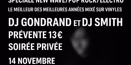 Soir\u00e9e New Wave \/ pop rock \/ \u00e9lectro