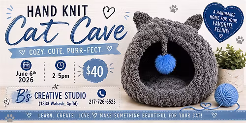 Finger Knitting CAT CAVE