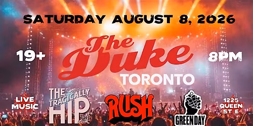 Canadian Legends - Rush and The Hip w\/ Green Day