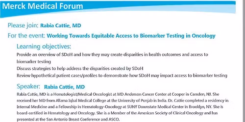 Working Towards Equitable Access to Biomarker Testing In Oncology