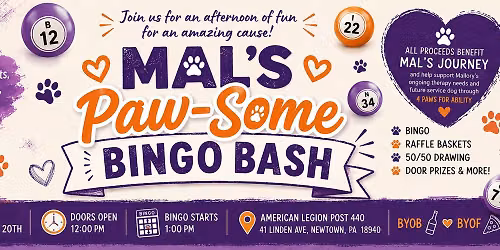 Mal\u2019s Paw-Some BINGO Bash