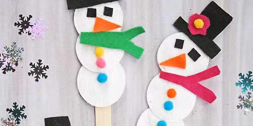 Take & Make \u2013 Popsicle Stick Snowmen