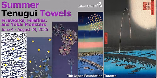 Summer Tenugui Towels: Fireworks, Fireflies, and Y\u014dkai Monsters