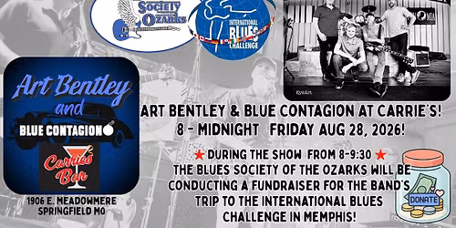 IBC Fundraiser for Art Bentley & Blue Contagion!