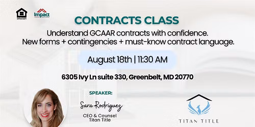 Contracts Class: GCAAR Overview