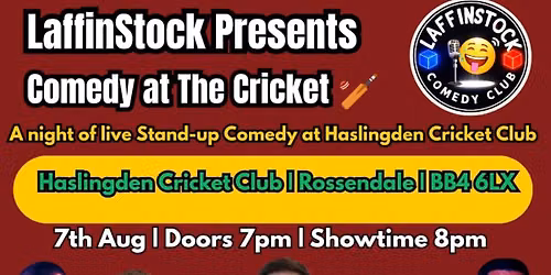 Haslingden CC | Comedy at the Cricket