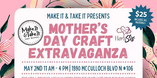 \ud83d\udc90 Mother\u2019s Day Craft Extravaganza!