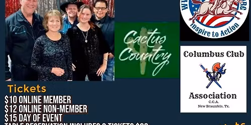 RoundUp4Charity Event - Derby Hat Theme - Cactus Country Band