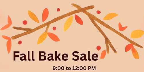 Fall Bake Sale 