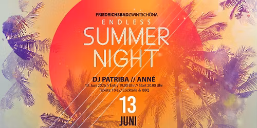 ENDLESS SUMMER NIGHT - OPEN AIR PARTY