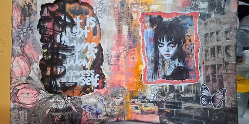 In Person Class 1 Art Journal Class Graffiti Girl (Geelong)