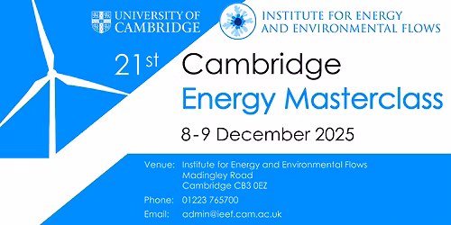 Cambridge Masterclass in Energy Supply and Demand