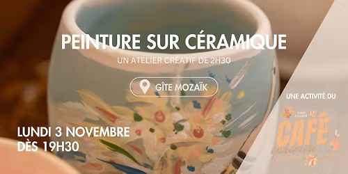 [SOLD OUT] ATELIER PEINTURE SUR C\u00c9RAMIQUE
