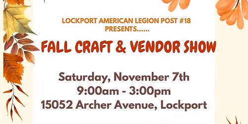 Fall Craft & Vendor Show