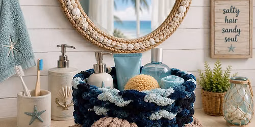 Sea Turtle Chunky Yarn Basket