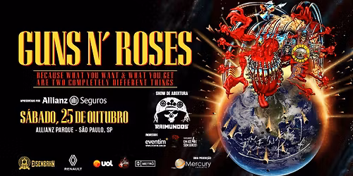 GUNS N' ROSES EM S\u00c3O PAULO