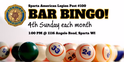 Bar Bingo at The Sparta American Legion