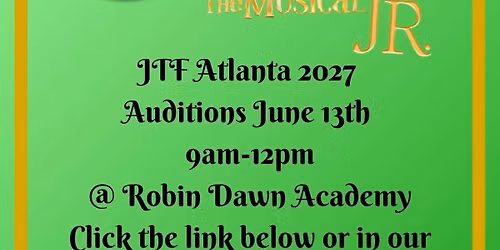 RDA Gypsy Playhouse JTF 2027 Auditions 