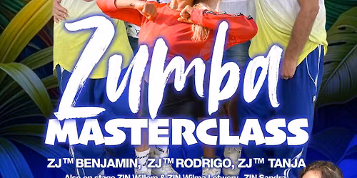 Zumba event met ZJ Benjamin, ZJ Rodrigo & ZJ Tanja Gottardo