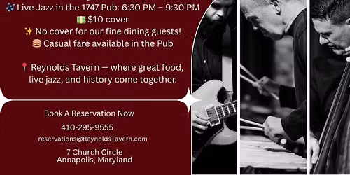 \ud83c\udfb7 Jazz Night at Reynolds Tavern \u2014 Every Wednesday! \ud83c\udfb7