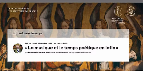 \u00ab La musique et le temps po\u00e9tique en latin \u00bb